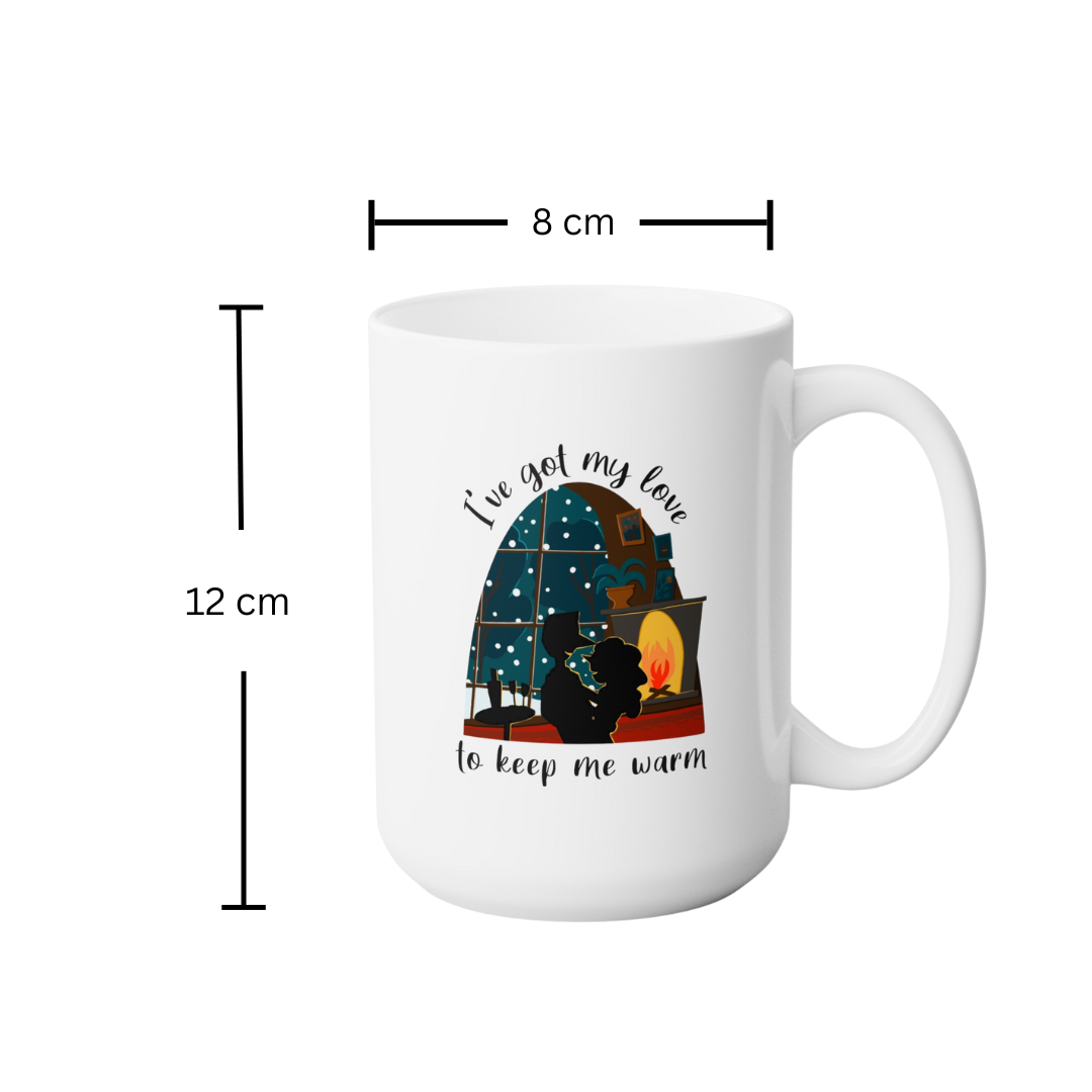 Music-Inspired Coffee Mug | Come In From The Cold Collection – “I’ve Got My Love to Keep Me Warm”