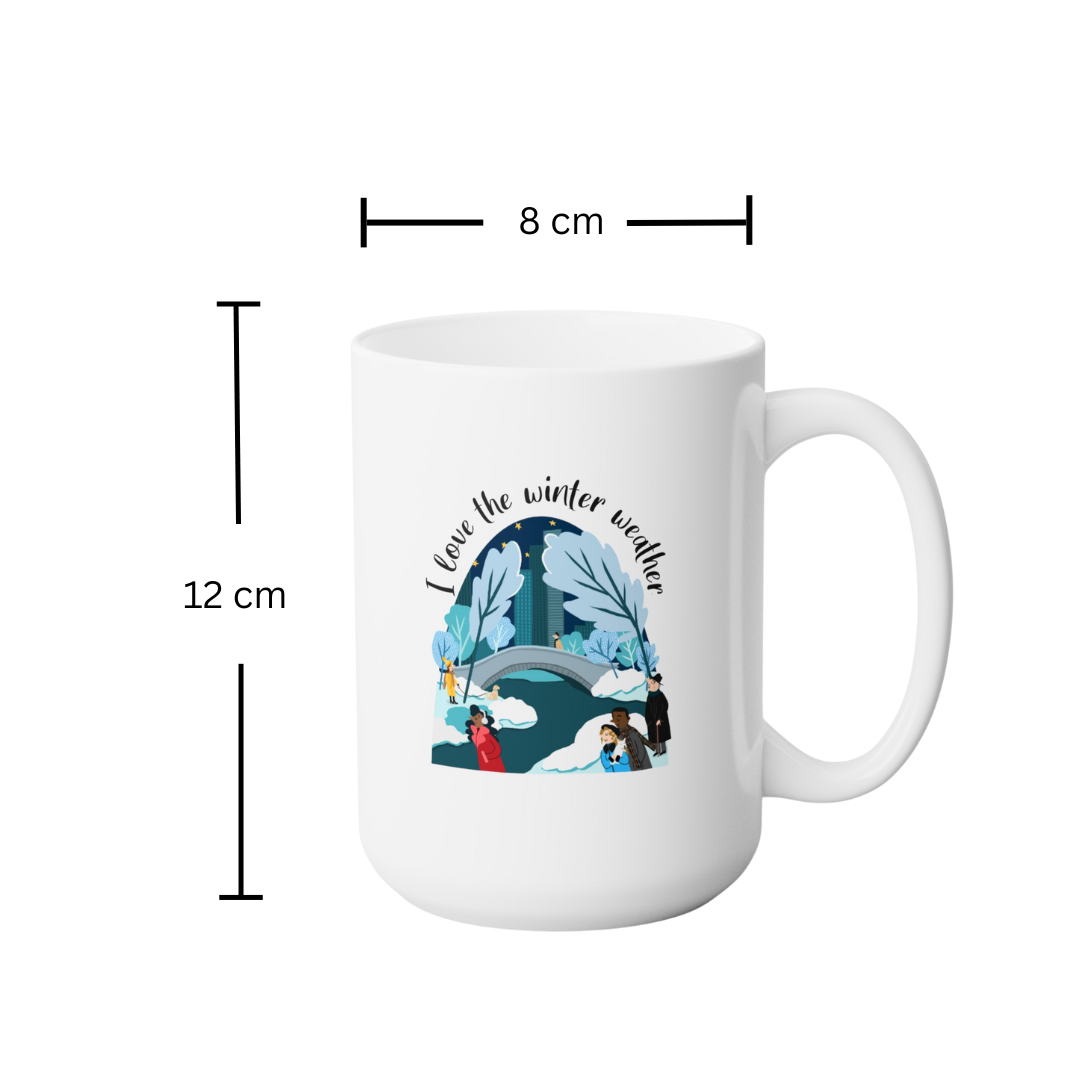 Coffee mug "I Love the Winter Weather"