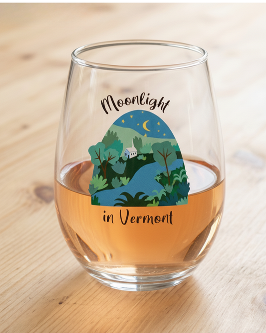 Stemless Wine Glasses for Music Lovers | Songbook Ink “Moonlight In Vermont”