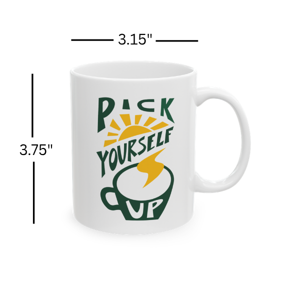 Pick Yourself Up Coffee Mug | Music-Inspired Ceramic Mug | Songbook Ink