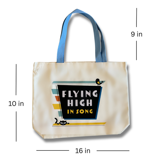 Flying High Tote Bag | Jazz Canaries Inspired Cotton Tote
