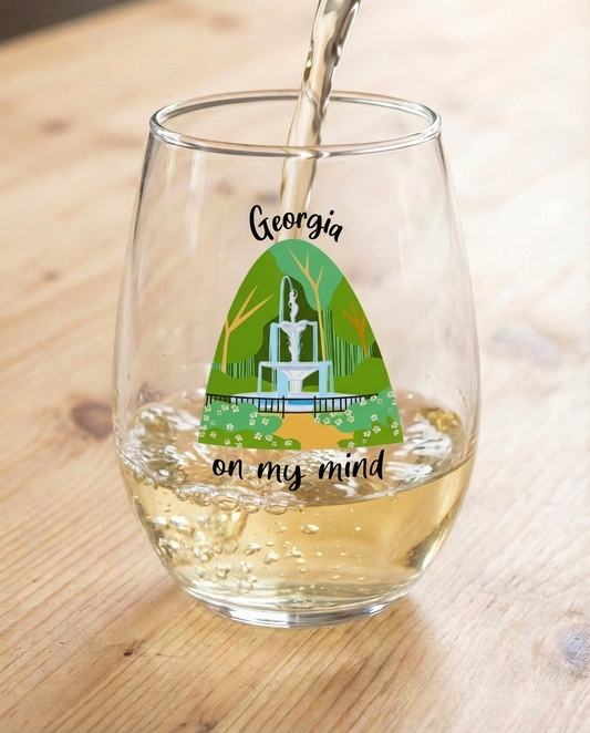 Stemless Wine Glasses for Music Lovers | Songbook Ink “Georgia On My Mind”