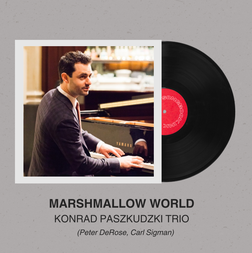 Cocktail Coasters | Music-Inspired Barware for Entertaining "Marshmallow World"