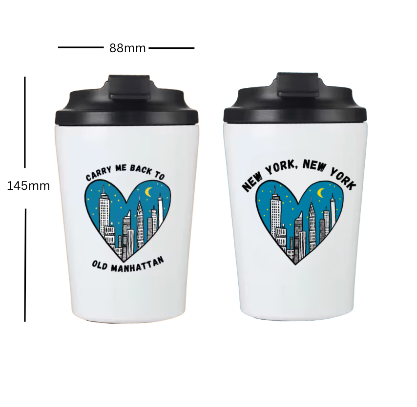 NYC tumblers and coffee