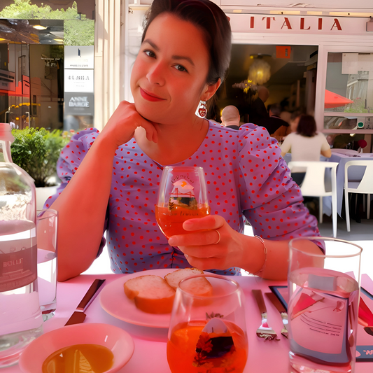 Stemless wine glass "I Left My Heart in San Francisco"