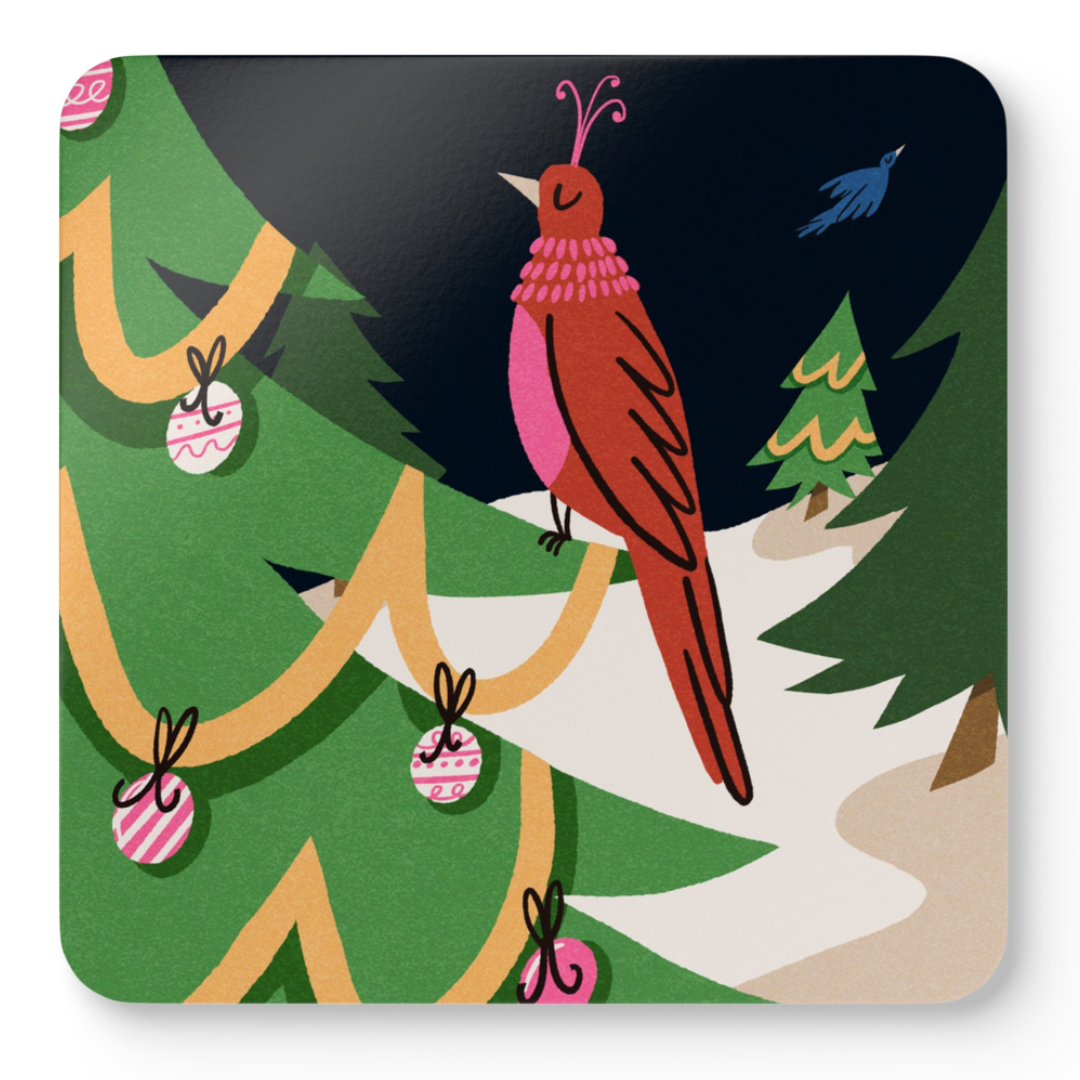 Cocktail coasters - "Winter Wonderland"