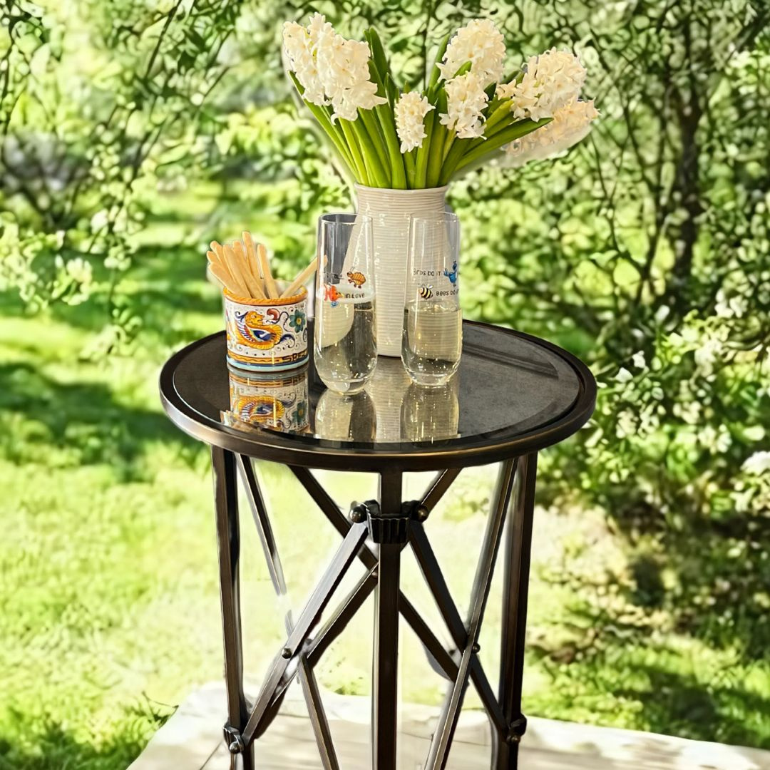 Stemless Champagne Glasses - "Let's Do It"