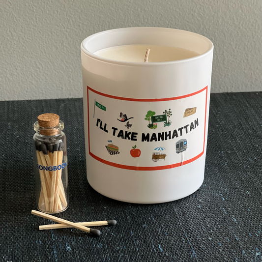 I'll Take Manhattan Apple Candle | New York Music Gift