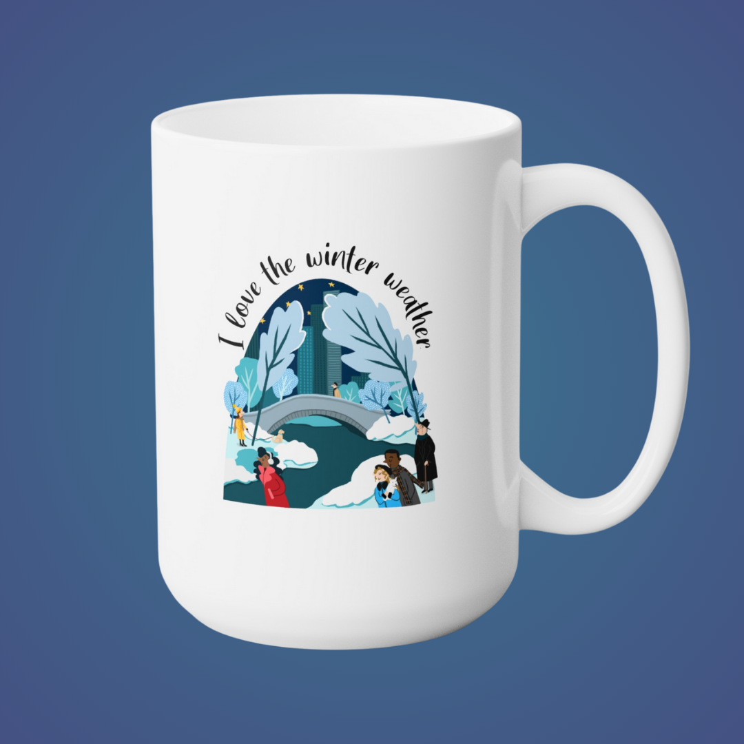 Coffee mug "I Love the Winter Weather"
