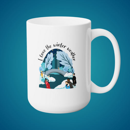 Coffee mug "I Love the Winter Weather"