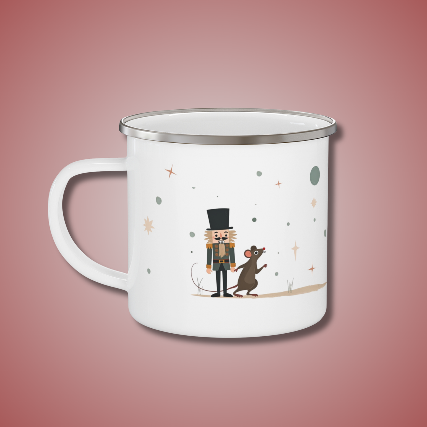 The Nutcracker Enamel Cup | Music Inspired Kids Christmas Mug