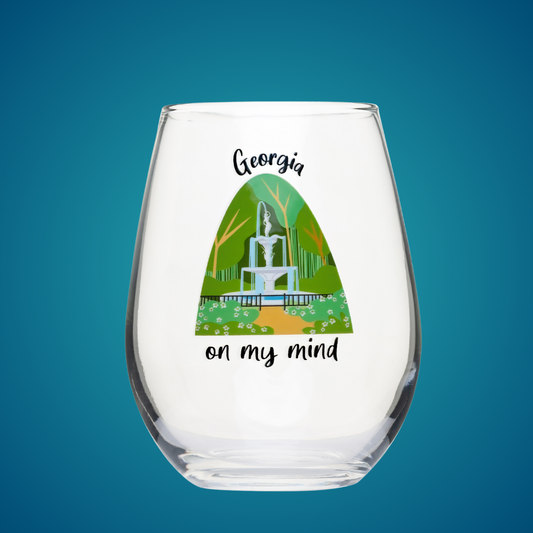 Stemless wine glass "Georgia On My Mind"