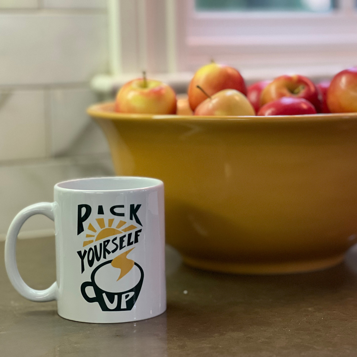 Pick Yourself Up Coffee Mug | Music-Inspired Ceramic Mug | Songbook Ink