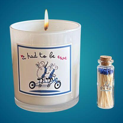 "It Had To Be Ewe” Vanilla Candle * a whimsical music-Inspired gift