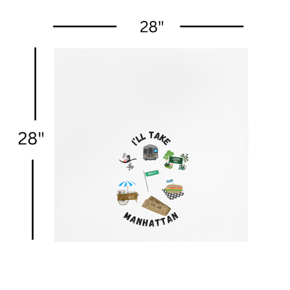 New York City Tea Towel | Manhattan Kitchen Towel with Music Download