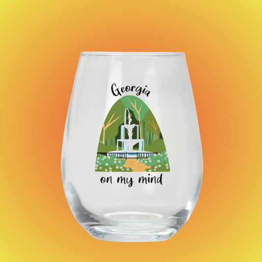 Stemless wine glass "Georgia On My Mind"