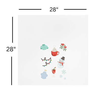 I Love the Winter Weather Tea Towel | Holiday Kitchen Decor