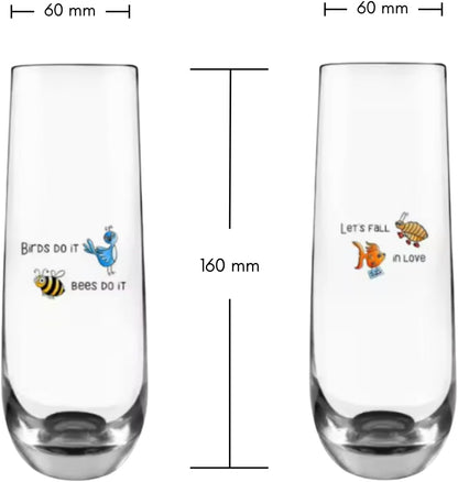 Stemless champagne flutes - Let's Do It