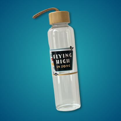 Flying High Glass Water Bottle