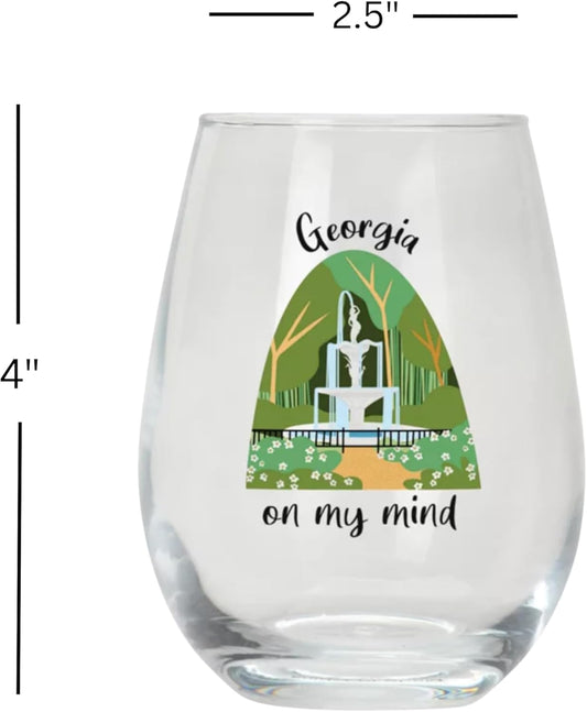 Stemless wine glass - Georgia On My Mind