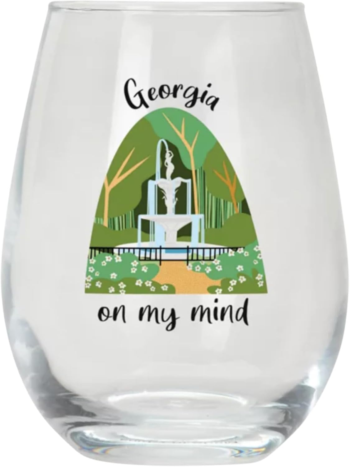 Stemless wine glass - Georgia On My Mind