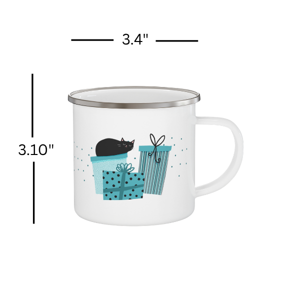 Silent Night Enamel Cup | Kids Holiday Cocoa Mug