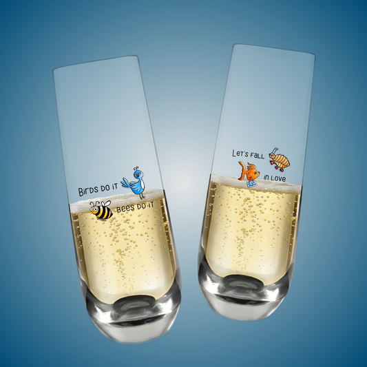 “Let’s Do It” Stemless Champagne Glasses * a music-Inspired gift for celebrations
