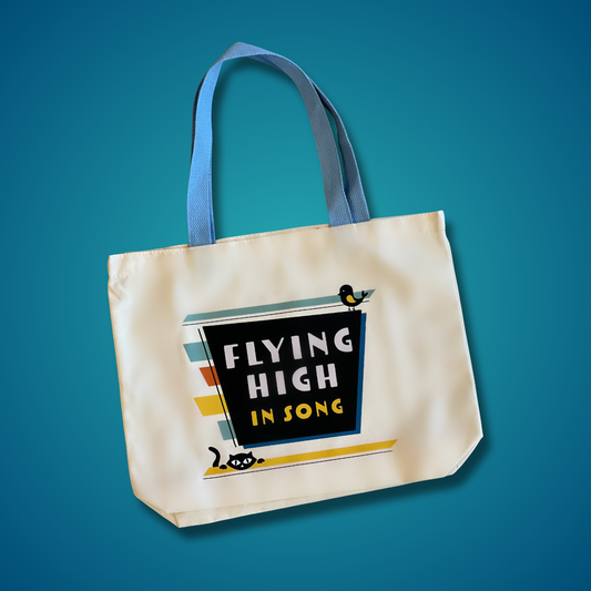Flying High Tote Bag | Jazz Canaries Inspired Cotton Tote