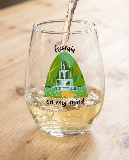 Stemless Wine Glasses for Music Lovers | Songbook Ink “Georgia On My Mind”