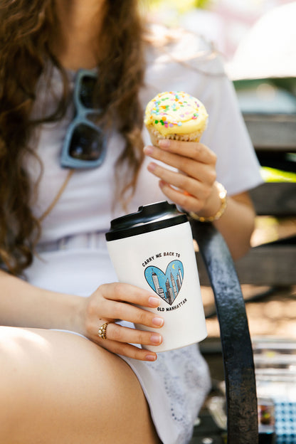 NYC tumblers and coffee