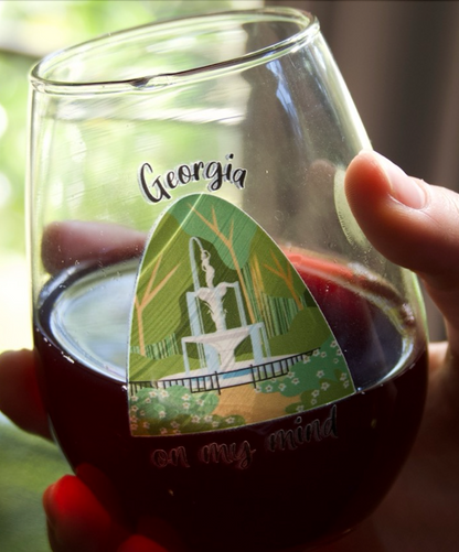 Stemless Wine Glasses for Music Lovers | Songbook Ink “Georgia On My Mind”