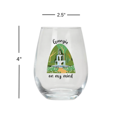 Stemless wine glass "Georgia On My Mind"