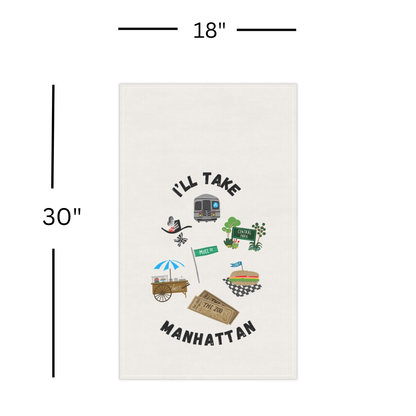Tea Towel | Music-Inspired Kitchen Towel - I'll Take Manhattan