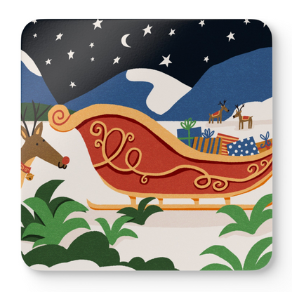 Cocktail coasters - "Winter Wonderland"