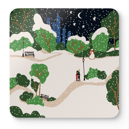 Cocktail coasters - "Winter Wonderland"