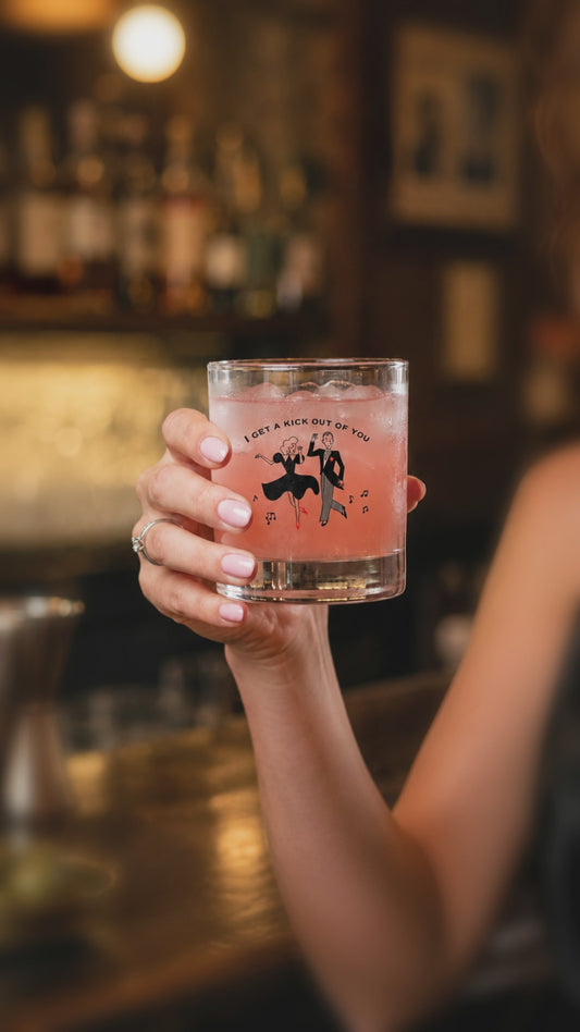 I Get a Kick Out of You Cocktail Glass | Music Inspired Barware Gift