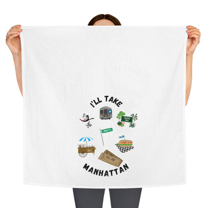 New York City Tea Towel | Manhattan Kitchen Towel with Music Download