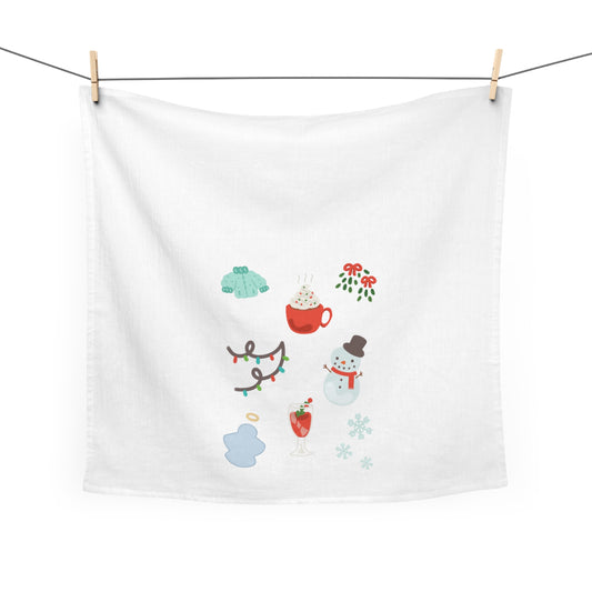 I Love the Winter Weather Tea Towel | Holiday Kitchen Decor